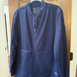 Figs Women's Navy Lightweight Jacket